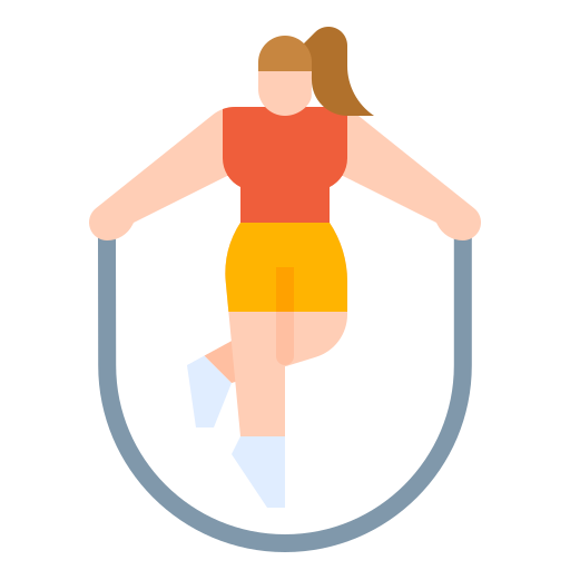 woman jumping rope with shuffling feet