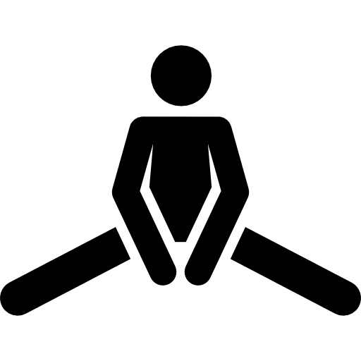 person stretching core and legs