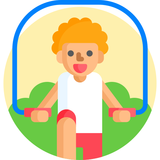 person holding jump rope