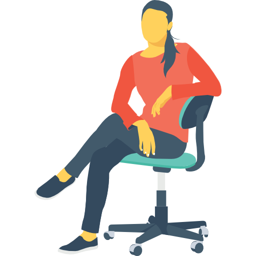 woman sitting in a chair